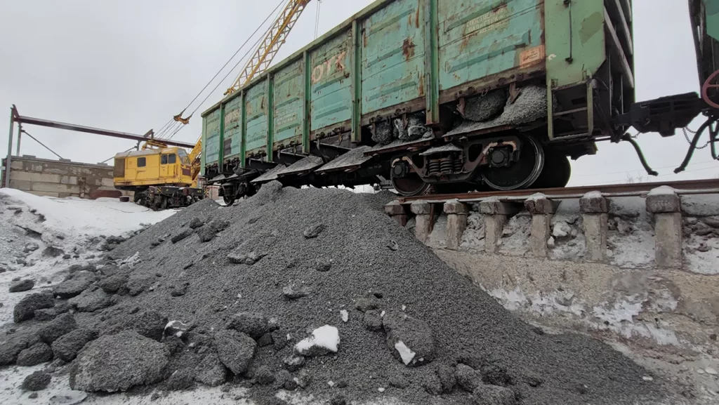 Смерзаемость щебня в вагоне
